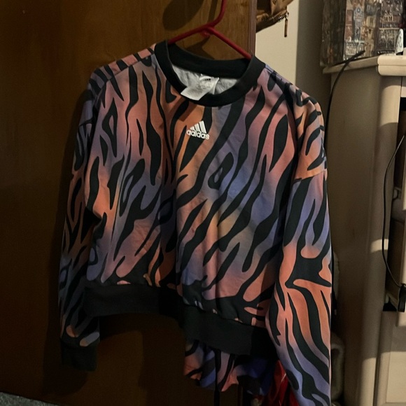 adidas Originals Tops - Adidas tie-dye zebra set